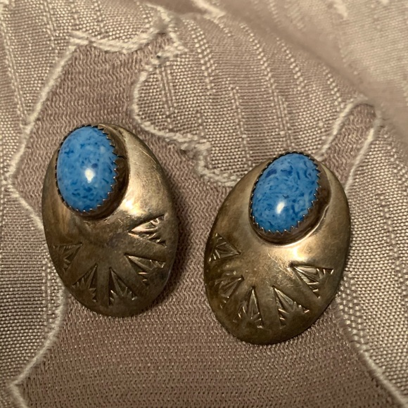 Jewelry - Antique signed Native American earrings